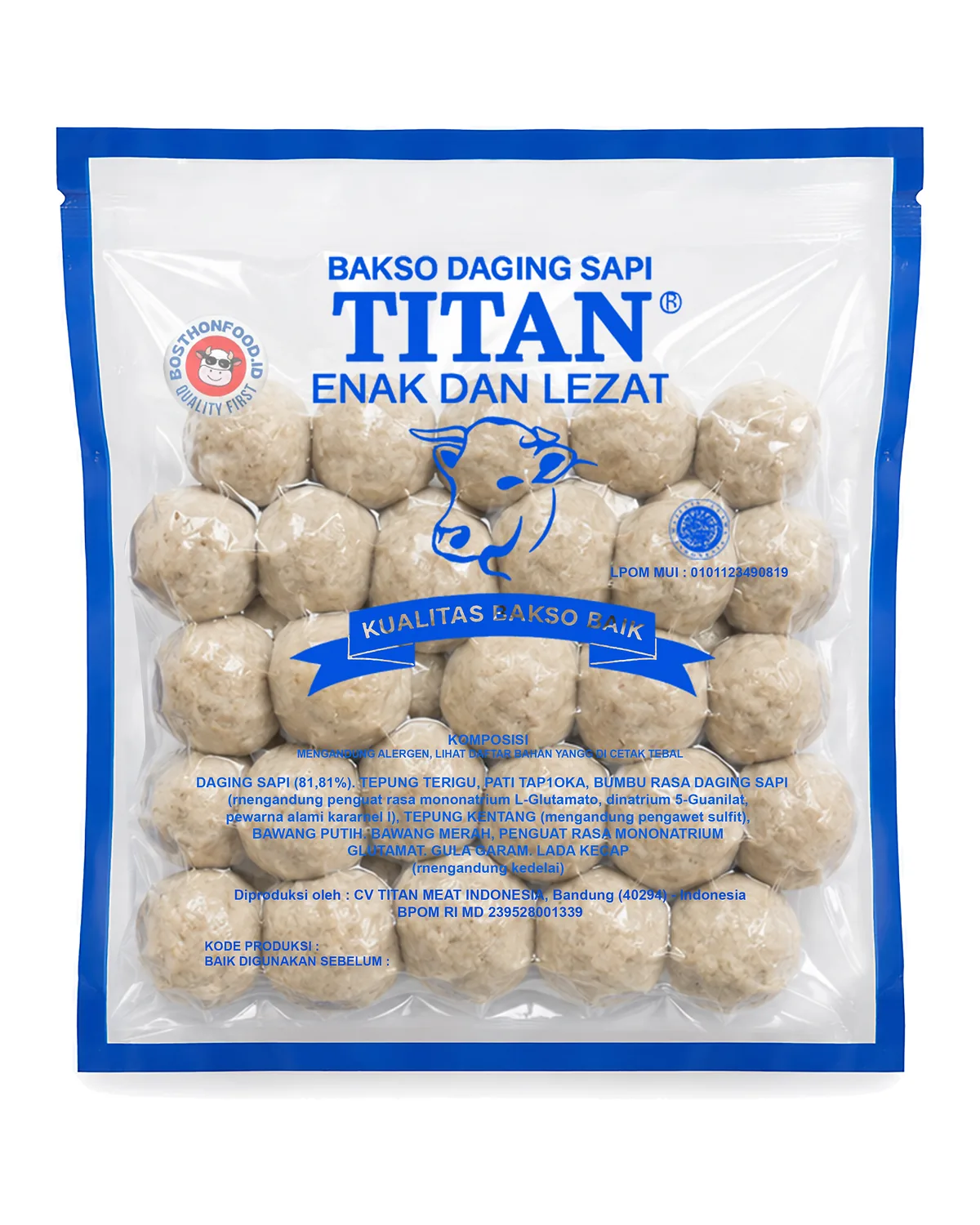 Kemasan Titan Bakso pentol Manalagi