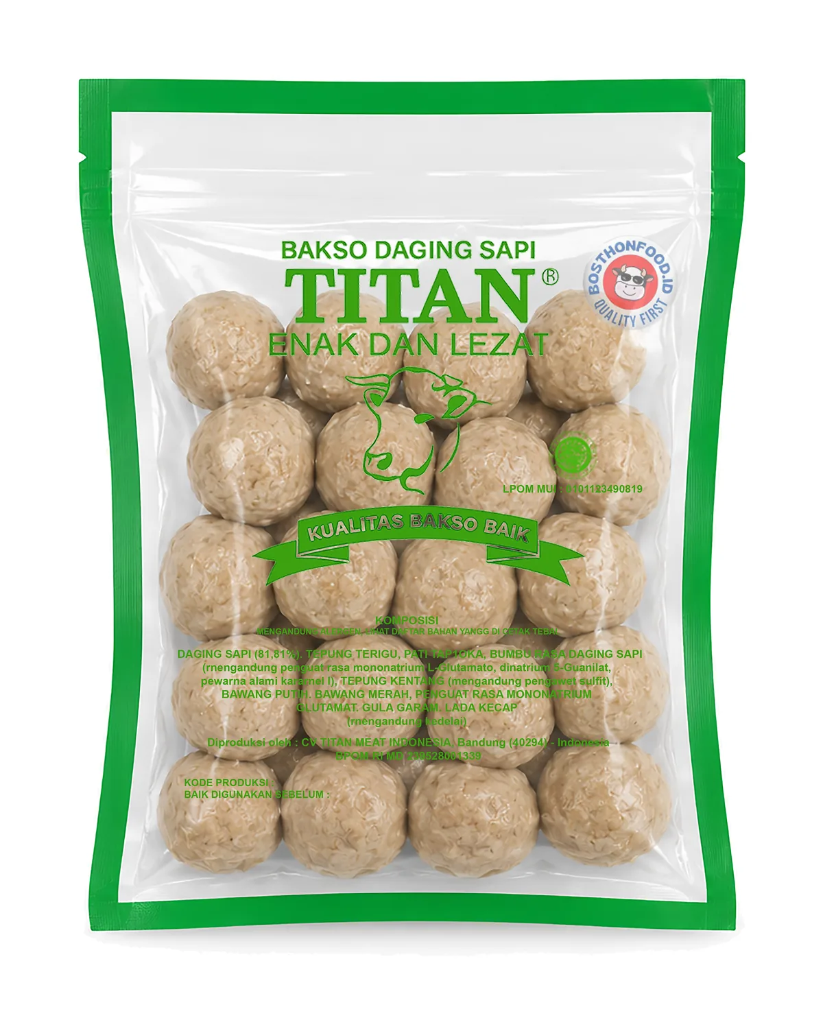 Kemasan Titan Bakso super polos serbaguna