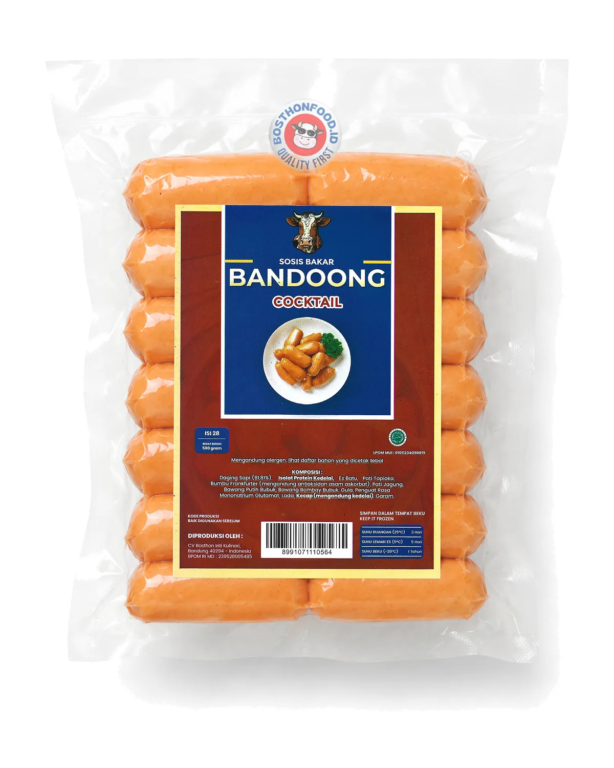 Kemasan Bandoong Sosis bakar cocktail