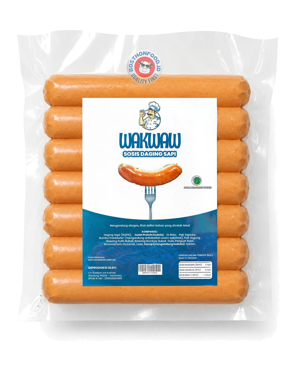 Kemasan Wakwaw Sosis original